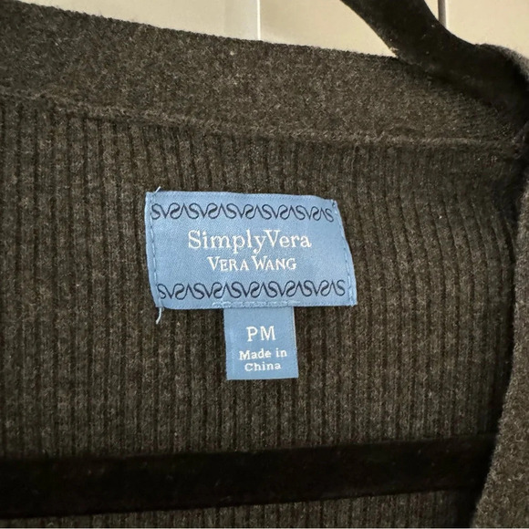 Gray and Black Cardigan with Sequin Panels from Simply Vera - Picture 3 of 6